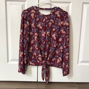 Madewell floral blouse